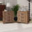 Rustic Three Drawer Reclaimed Solid Wood Farmhouse Nightstand Set Of Two