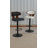 Modern Blue Leather Upholstered Metal Frame Swivel and Height Adjustable Bar Stools Set of 2-1216927510