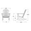 Chaise berçante en coquillage POLYWOOD-1655893