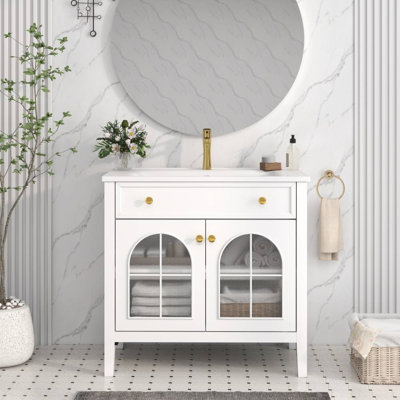 Bathroom Vanity Sink (White)