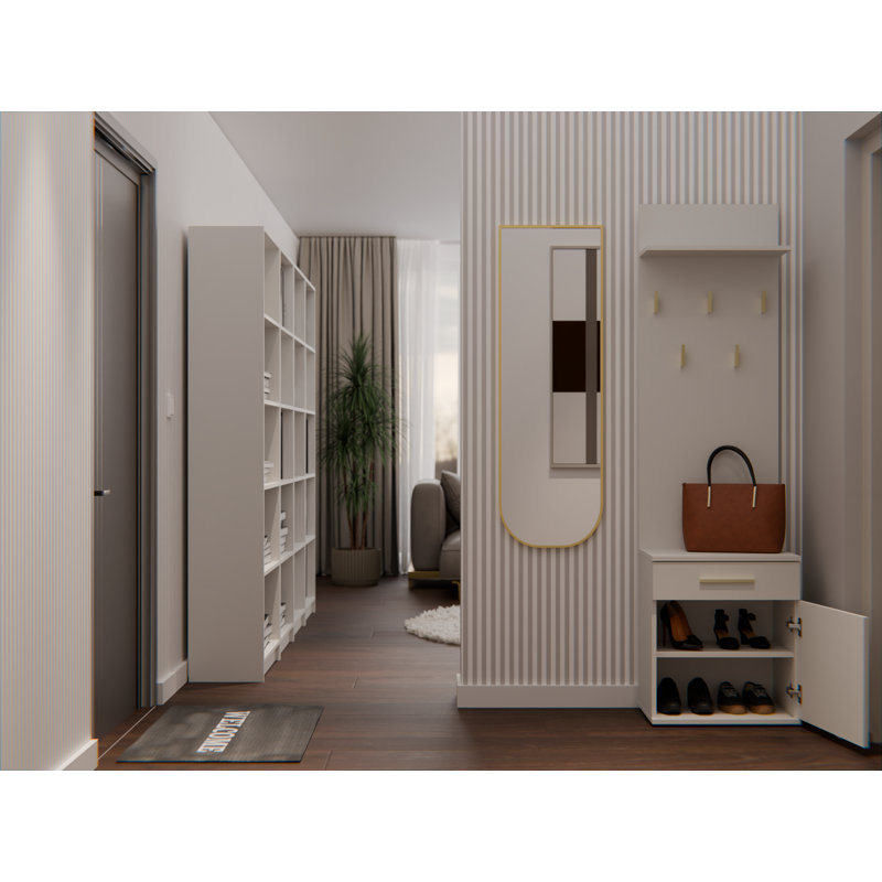 0 Door Laminate Wardrobe, Cashmere