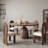 Dark Walnut Dining Table Solid Wood Kitchen Table-1912355424
