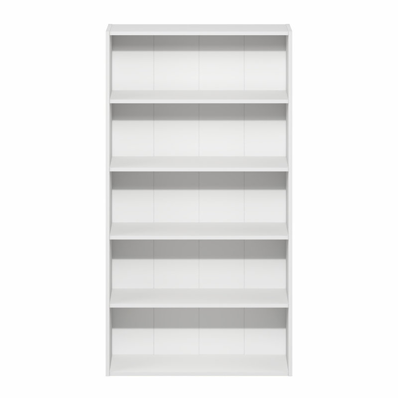 Bibliothèque à 5 niveaux Furinno Basic, (5 tablettes) H 43,66 po x l 23,62 po x P 6,61 po