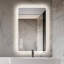 Miroir de salle de bain à DEL dans la salle de bain: fonction de brouillard, 3 couleurs réglables, fixation murale, brouillard à réflexion claire, luminosité, support antidérapant