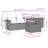 Vidaxl Garden Sofa Set Black And Cream White