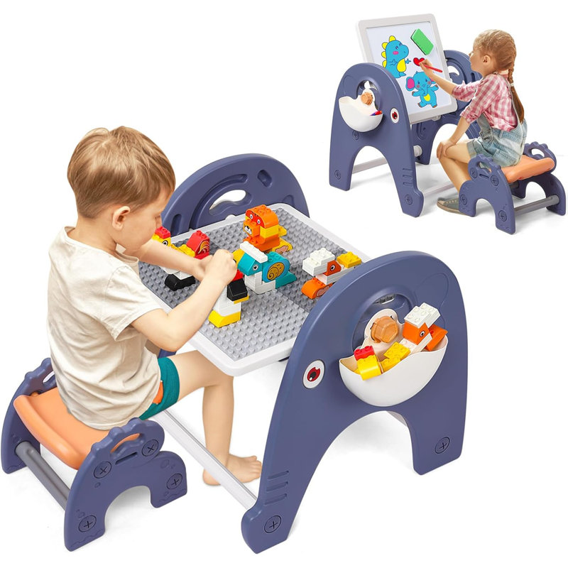 Chevalet pour tout-petit avec table de jeu, chevalet pour enfants debout et accessoires de peinture