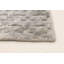 Tapis gris en soie noué à la main