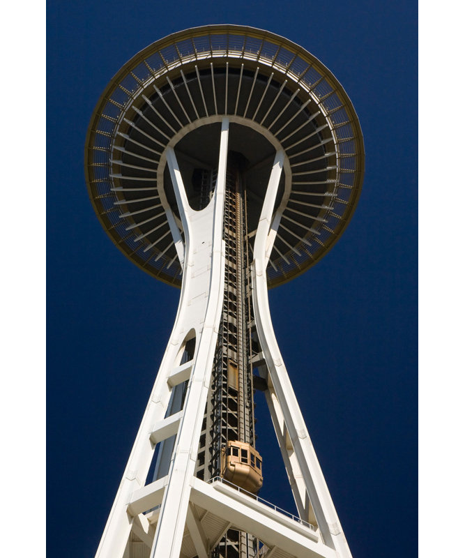 Space Needle à Seattle, H 18 po x l 12 po