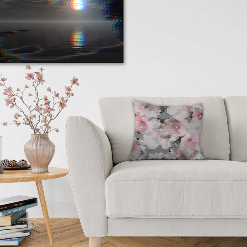  Housse et insert de coussin carré extérieur tonique, 26 po x 26 po, Vase