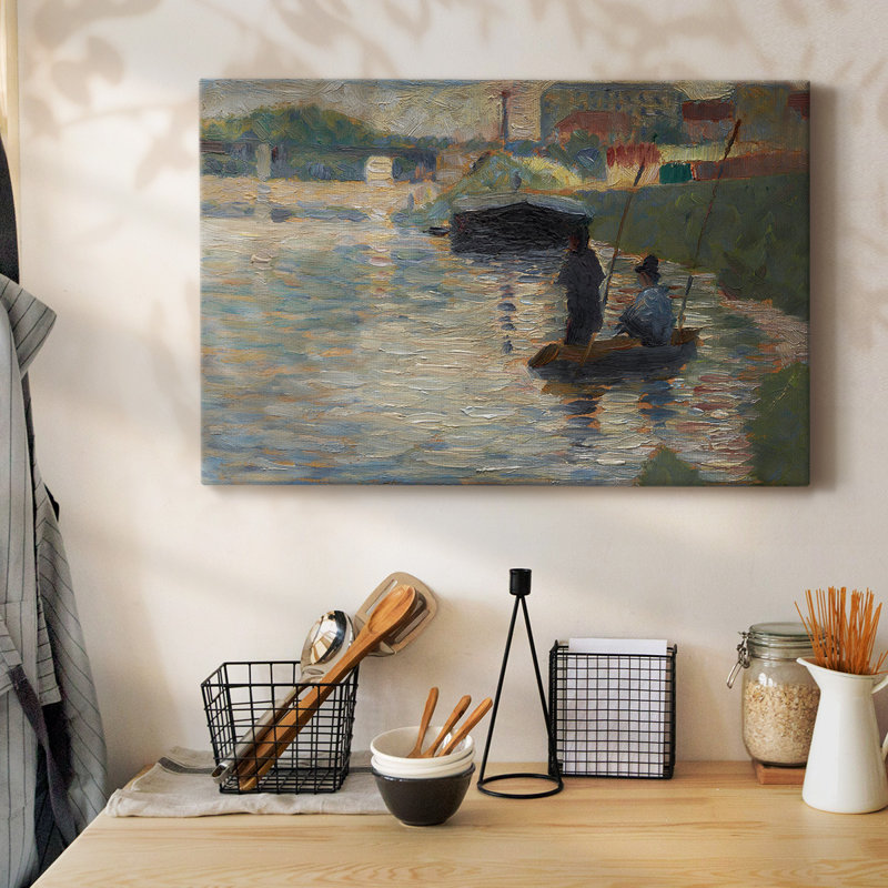 View of Seine-Gallery Wrapped Canvas, 12" H x 18" W