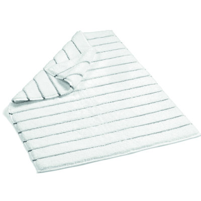 Tapis de bain de qualité supérieure, 100% coton, 23,6 po x 35,4 po | Ultra-absorbant 38,5 oz / m², blanc et gris foncé | Doux et durable, lavable à la machine, parfait pour la décoration et le confort de la salle de bain