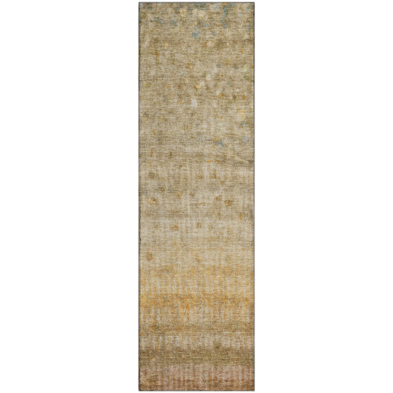Premium Machine Washable Mayfield Stripes Rug, 2'3" x 7'6" Runner, Beige