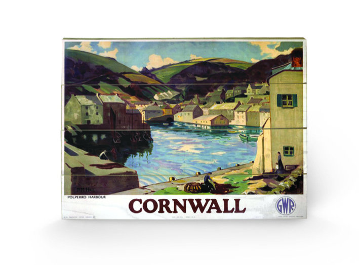 Cornwall #3 Vintage Advertisement on Wood