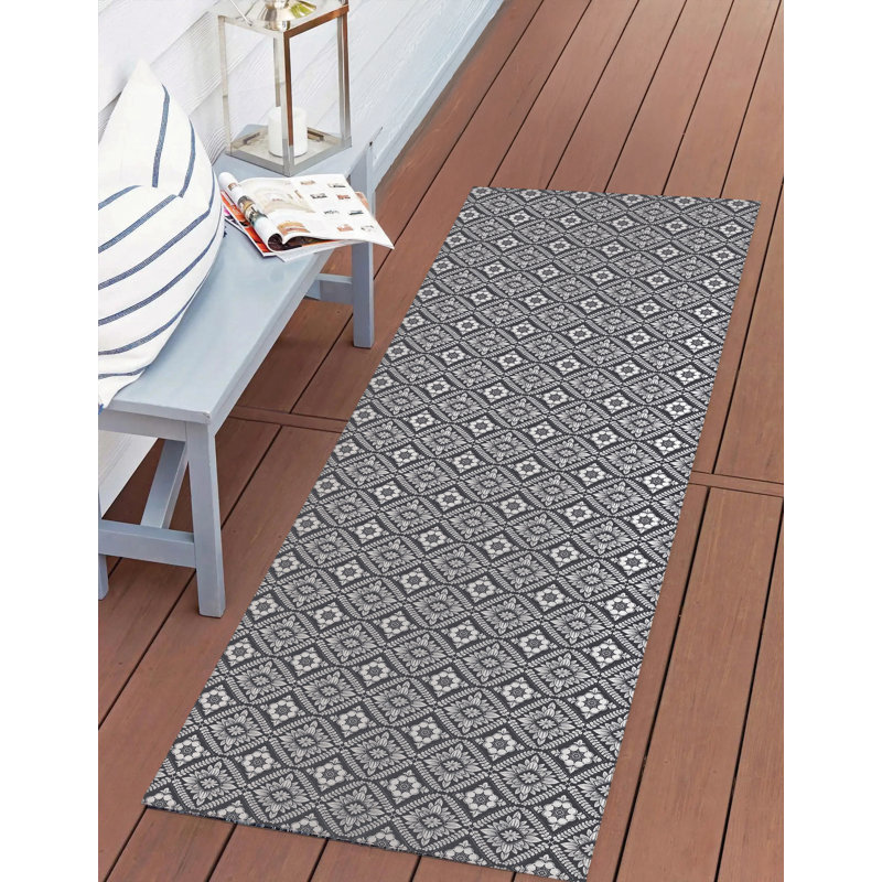 Talia Small Outdoor Area Rug, Runner 2'6" x 8'