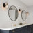 Yedidalga 1-Light Dimmable Black/Copper Finish Armed Sconce