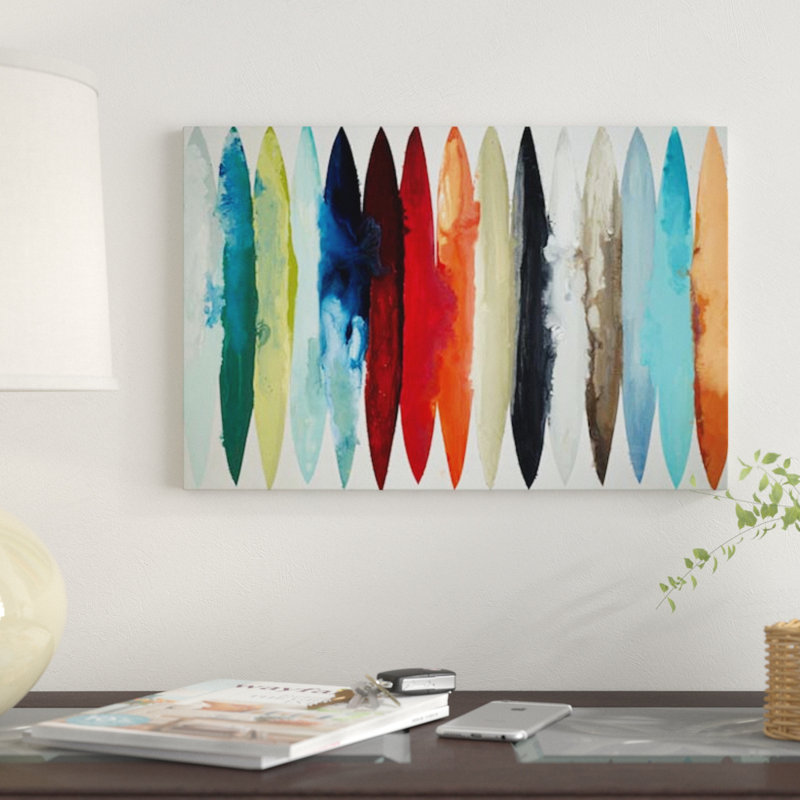 «Even Flow» par Randy lbberd - Estampe numérique sur toile tendue avec châssis, H 26 po x l 40 po x P 1,5 po, Toile tendue