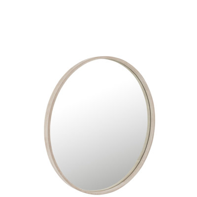 Jamel Leather Flat Mirror