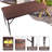 4Ft Rattan Folding Table For Indoor&Outdoor, Portable Foldable Table Rattan Plaited Brown-1723804559