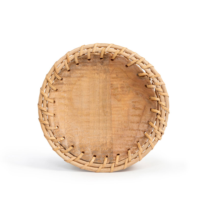 Rustic Round Woven Rattan Charger Plate