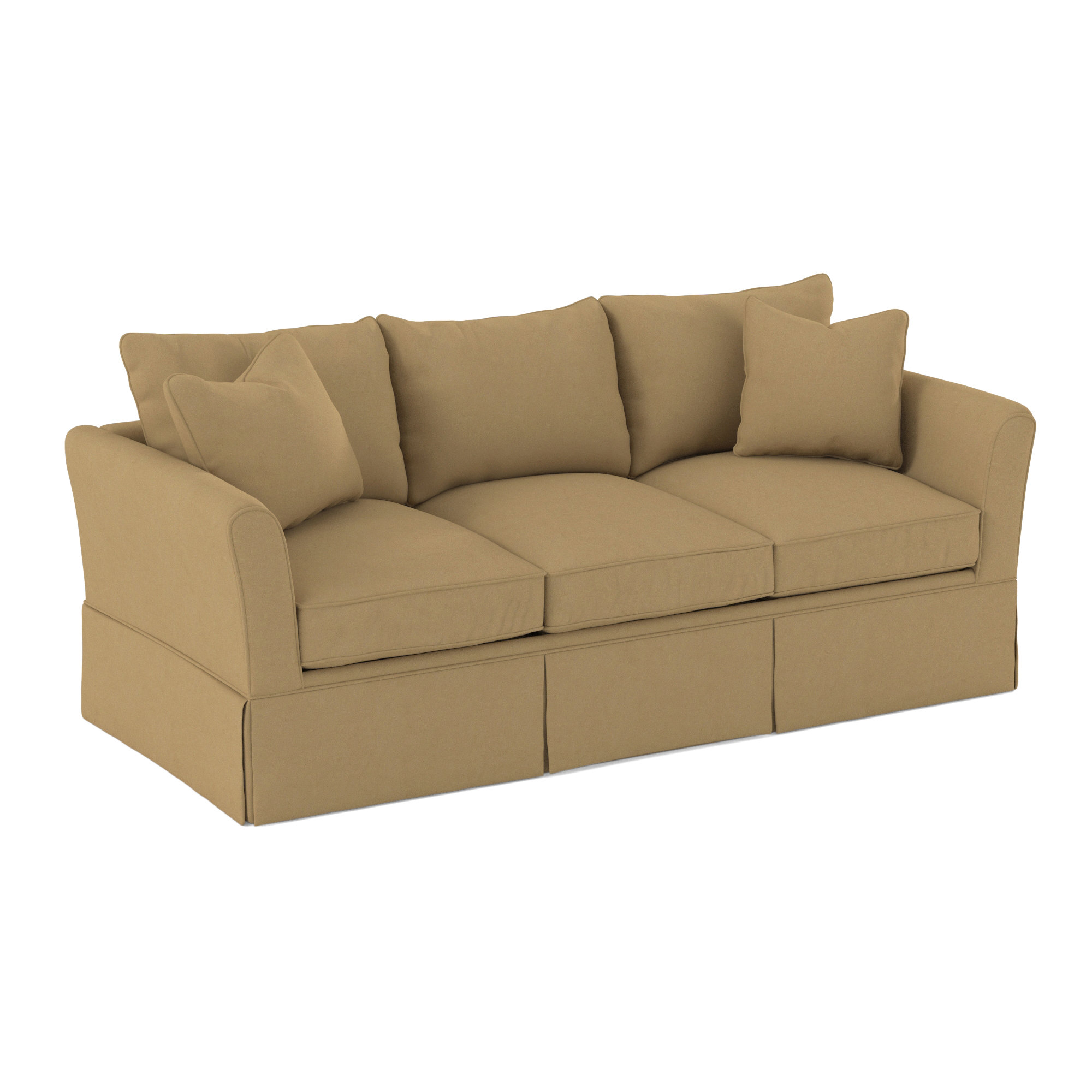 Shelby 82'' Upholstered Sofa, Bella Toast Performance Velvet