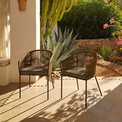 Fabiano Patio Dining Armchair with Cushion