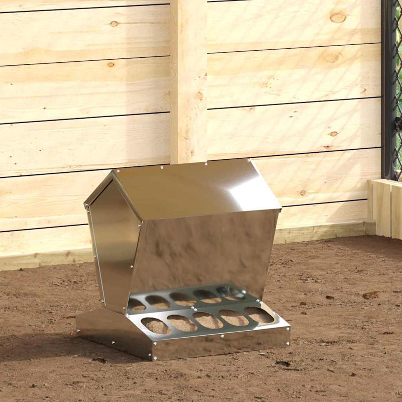 Galvanised Steel Feeder, 45cm H x 40cm W x 40cm D