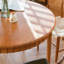 Burlywood Round Solid Dining Table For Dining Room/Kitchen-1563897348