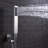 Sumerain Contemporary Concealed Shower System, Single Handle Shower System with Large 8" Square Rain Shower and Hand Shower, Brushed Nickel-58712689