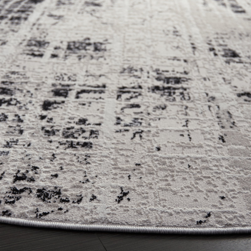 Mila 230 Performance Abstract Rug, Round 6'7"