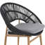 Chaise de salle à manger en osier de style papasan Cyril-1029444600