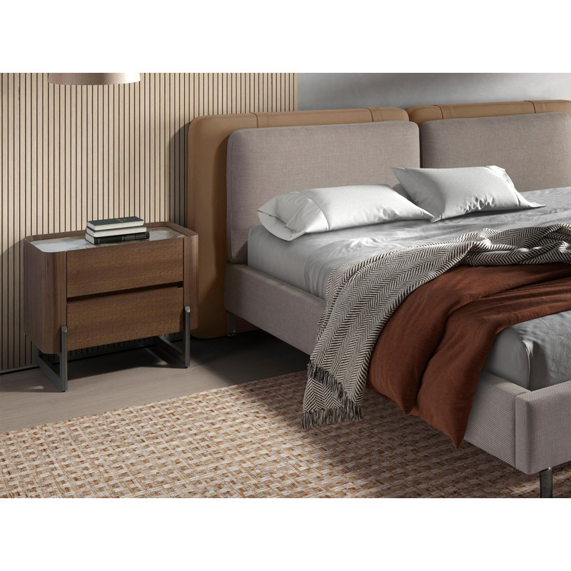60cm W Manufactured Wood Bedside Table