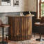 Mini table de bar avec rangement à 4 niveaux pour la maison et le salon
