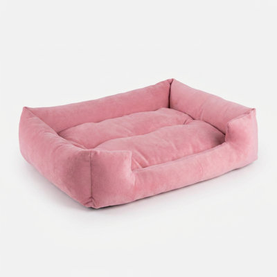Plush Bolster Cuddler Bed for Small Dogs and Cats