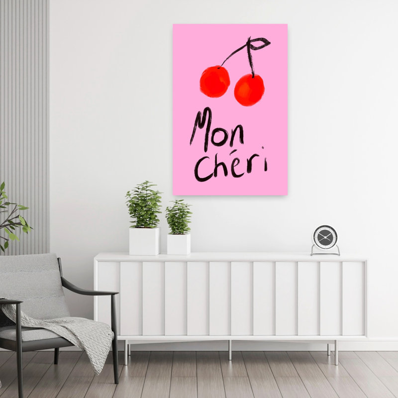 Art mural Mon Cheri Cherries, H 36 po x l 24 po
