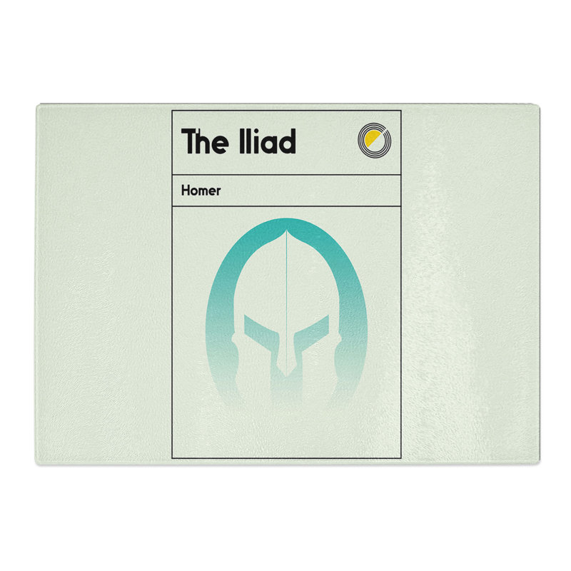 Book Cover the Iliad Homer Chopping Board, 0.4cm H x 20cm W x 28.5cm L