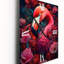 Horloge murale moderne Tropical Flamingo Grace IV - Animaux-1943051812