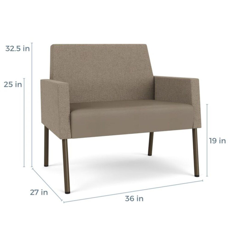 Fauteuil de réception Mystic, Bronze, Archétype limon / Modena Farro