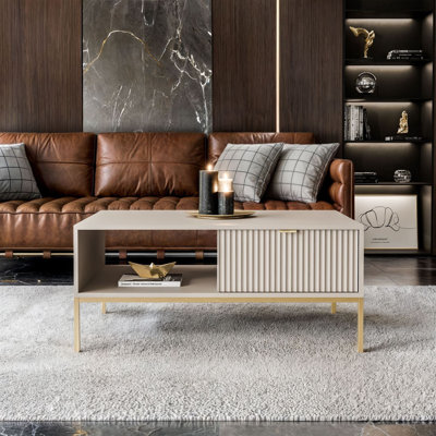 Four Leg Coffee Table with Storage