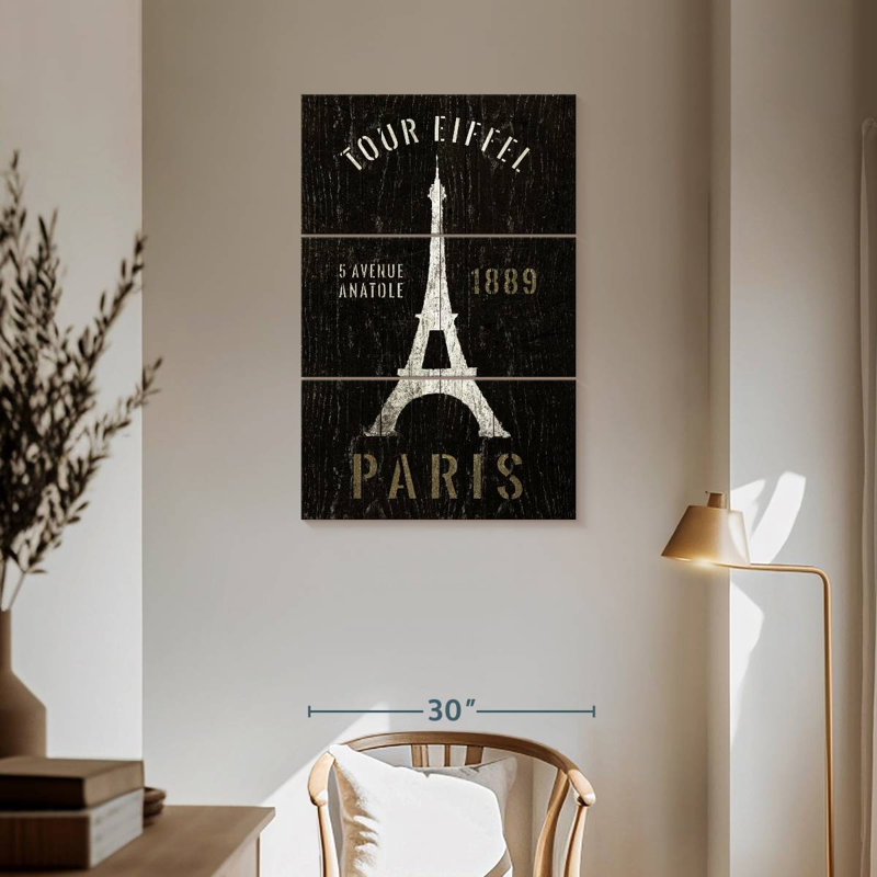 Nicci Refurbished Eiffel Tower, 57" H x 36" W