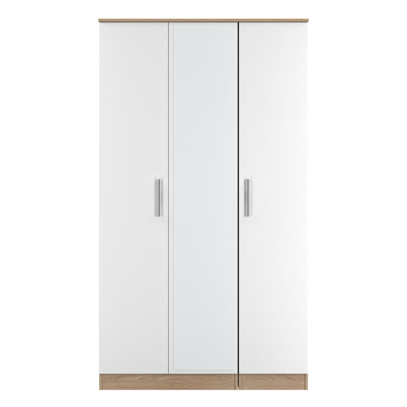 Fully Assembled Contrast 2 Door Wardrobe