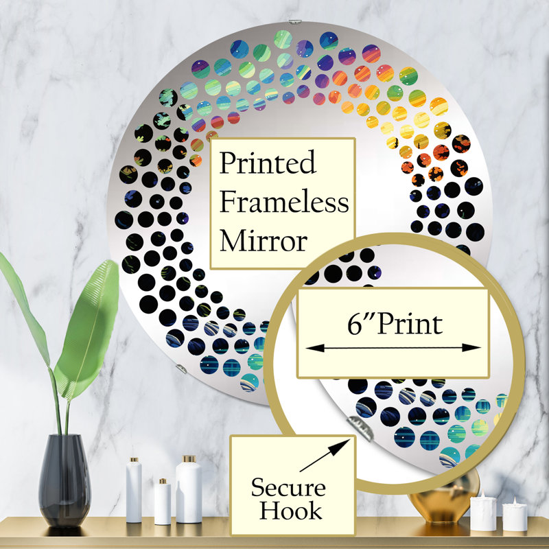 Evayne Circle Mirror, 31.4" x 31.4"