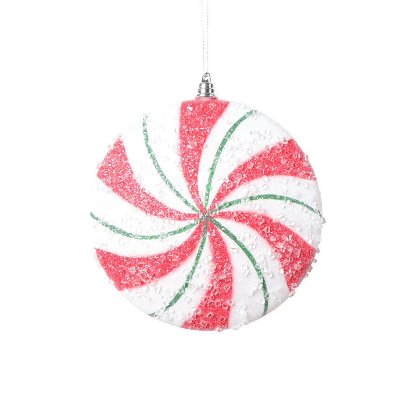 Ensemble de 2 boules de Noël Chistmas, Blanc /Rouge