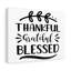 Thankful Grateful Blessed - Wrapped Canvas Print