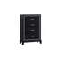 Commode 4 tiroirs Livingston G02850-CH Noir