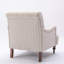 Chaise avec accoudoirs à rayures Sylvia