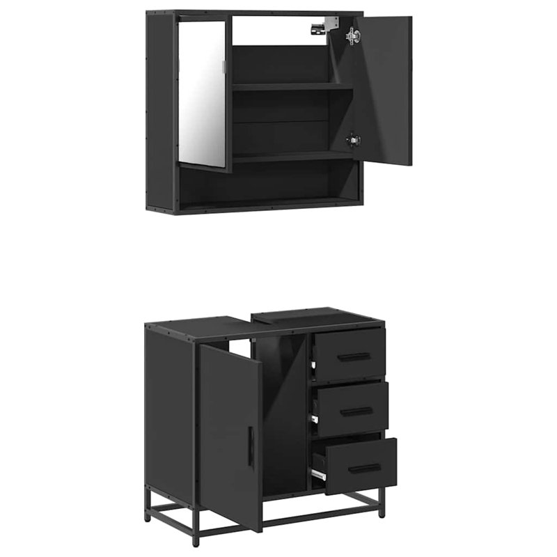 Bathroom Furniture Suite, Black
