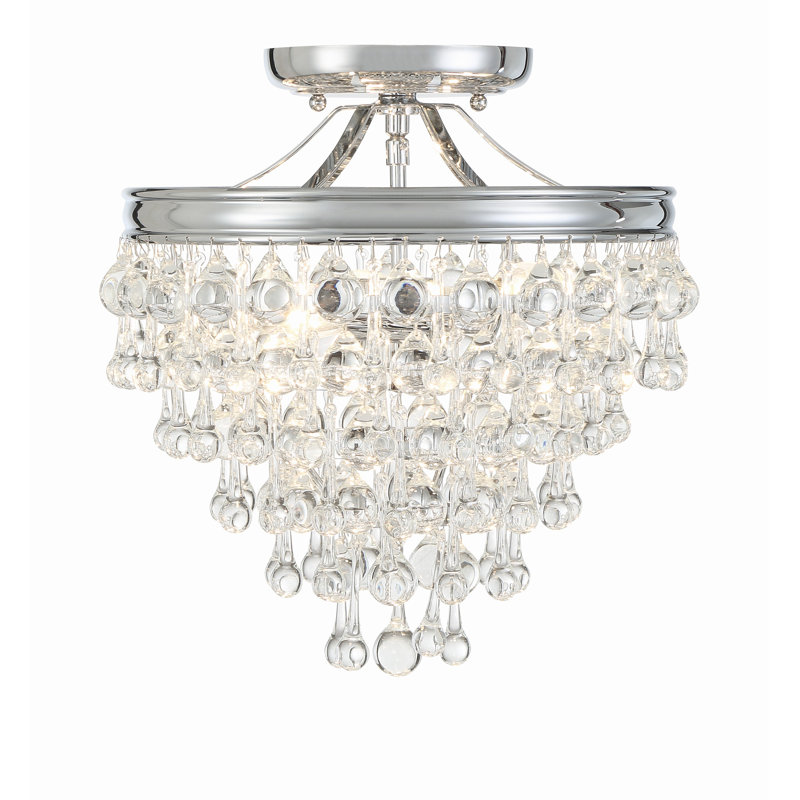 Calypso 3 Light Semi Flush Mount