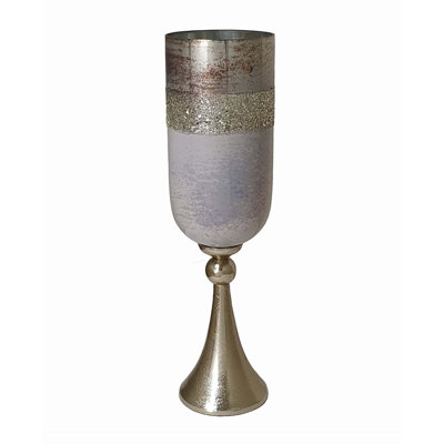 Vase de table Dozia doré / gris / rouge