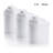 Filter Replacement For Pitcher (Pack Of 3) - Removes Fluorides, Chlorine, Heavy Metals - Filters 400 Litres Of Tap Water - Replace After 3 Months - CE, ROHS, SGS Certified Water Filter