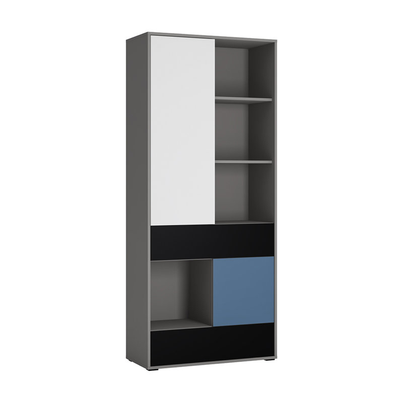 Madaket 197cm H X 84cm W Kids, White/Black/Soft blue